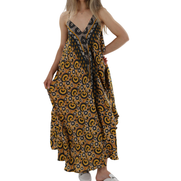 La Fiorentina Tie-Back "Camilla" Long/Maxi Halter Neck Dress - Picture 2 of 3